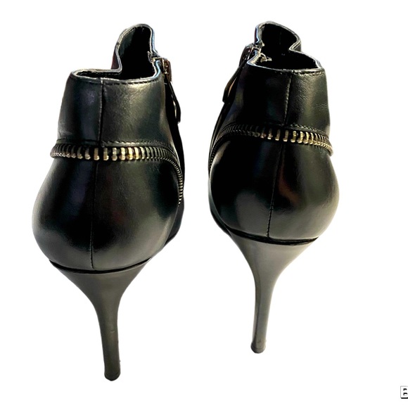 EUC EVA & ZOE To The Point Ankle Booties, Leather, Sz 10, Stilettos, Goth, Badie - Picture 6 of 16